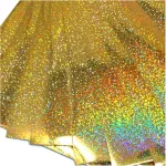 Din a4 formato lapų lipni plėvelė, skirta menininkams, braižymo plėvelė, holograminė blizgučių plėvelė, skirta rankdarbiams (aukso dribsniai, 10 din a4 formato lapų rinkinys)
