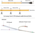 Goming Dc 5 V Usb Cob Led juosta oranžinė Led juosta Ip65 atspari vandeniui 2 m 320 Led/m Led juosta lipni &scaron;viesos juosta namų televizoriaus ap&scaron;vietimui vitrinos ap&scaron;vietimui