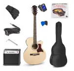 MAX Elektroakustinė gitara, stiprintuvas, derintuvas, dėklas