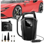 Ne&scaron;iojamas automobilinis kompresorius, belaidis akumuliatorinis kompresorius