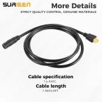 Surieen Dc 8 mm į Xt60 maitinimo kabelis, 1,5 m 14 Awg Xt60 lizdo adapterio kabelis skirtas saulės moduliui, ne&scaron;iojamai elektrinei, saulės generatoriui (dc 8 mm moteri&scaron;kas)