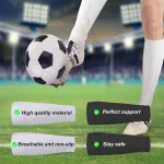 2 poros vaiki&scaron;kų futbolo kojinių, futbolo blauzdų apsaugų kojinės, futbolo kojinės, elastiniai rankogaliai kojinės vaikams, berniukams, vyrams, futbolo kojinės, kvėpuojančios sportinės kojinės, futbolo kojinės, juodos/baltos