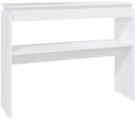 Konsolinis staliukas, baltas, 102x30x80cm, apdirbta mediena