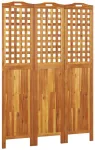 Kambario pertvara, 3 segmentai, 121,5x2x180cm, akacijos masyvas