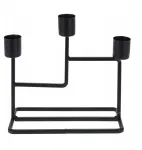 Metalinis žvakidžių rinkinys loft 16 cm 3 žvakėms Home Styling Collection