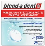 Dantų &scaron;epetėlis Blend A Med Blend-a-dent dantų protezų valymo tabletės, 28 vnt.