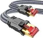 Cat 8 Lan kabelis 3m, 40 Gbps tinklo kabelis, 2000 Mhz