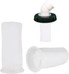 Ibc nailono filtras, ibc atsarginis nailono filtras, 2 vienetų ibc nailono filtras, ibc dangtelio filtras, nailono statinės ibc filtras, skirtas ibc lietaus vandens talpai, 10,5 x 20,5 cm