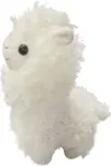 Alpakos mink&scaron;tas žaislas, miela ir &scaron;velni lama, maža alpakos mink&scaron;ta žaislas, 25 cm stovinti alpakos pliu&scaron;inis žaislas, balta mink&scaron;ta alpaka, alpakos kim&scaron;tinis žaislas, gimtadienio dovanos mergaitėms ir berniukams (balta)