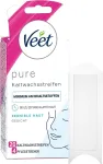 Veet &scaron;altojo va&scaron;ko juostelės su easy-gelwax technologija veidui &ndash; tinka jautriai odai &ndash; iki 28 dienų glotni oda &ndash; 10 dvigubų juostelių