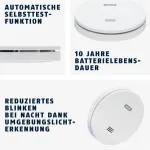 Dūmų detektorius Abus Rwm160 su 10 metų baterija