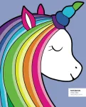 Unicorn užra&scaron;ų knygelė - languoti puslapiai - 8x10 notizbuch - didelė (indigo)