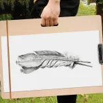 Banapoy A3 Braižybos lenta, tvirta medinė braižybos lenta, prakti&scaron;ka meno studentams, skirta tapybai patalpose, dailininkams, skirta pie&scaron;imui lauke