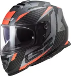 Orange Ls2, integralus motociklo &scaron;almas storm ii racer matt titanium oranžinis, m