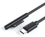 Hsupez Usb-c įkrovimo laidas, 15 V jungtis į Usb-c laidą, suderinamas su Surface Pro 3/4/5/6, Surface Ne&scaron;iojamas kompiuteris/laptop 2, Surface Book 1/2, Surface 3/go/studio (1,8 m)