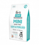 Brit Care Dog Mini lengvas ir sterilizuotas 2kg