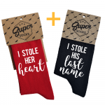 Kojinių komplektas porai "Stolen heart and last name"