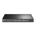 &Scaron;akotuvas TP-LINK | Valdomas L2 komutatorius | TL-SG3428MP | Valdomas L2+ | Montuojamas į stelažą | SFP jungčių kiekis: 4 | Maitinimo &scaron;altinio tipas: Vienvietis