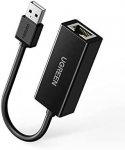 Ugreen Adapteris tinklo USB-A 2.0 - RJ45 10/100Mbit/s, juodas
