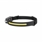 Rebel Įkraunamas priekinis žibintas (5W COB + 3W LED) - galvos juosta