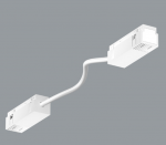 Dvigubas elektrinis sujungimas INSIGHT magnetinių sistemų kampinėms jungtims, su 12,5cm ilgio laidu, baltas