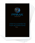 PrimaCreator nFEP plėvelės lak&scaron;tai 3D spausdintuvams - 140x200mm - 3 pakuotės