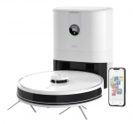 Dulkių siurblys - robotas Zyle ZY520RVW su dulkių i&scaron;pylimo stotele, Baltas