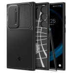 Samsung Galaxy S24 Ultra Spigen Optik Armor dėklas telefonui juodos spalvos