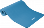 Gimnastikos kilimėlis jogai, pilatesui, fitnesui, 183x61 cm, storis 1.5 cm, NBR medžiaga, mėlyna, REBEL ACTIVE
