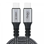 Choetech XCC-1040 USB-C - USB-C kabelis 240W 8K 60Hz 1.2m - juodos spalvos