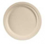 Multi Lėk&scaron;tė apvali, 26 cm, natūraliai ruda i&scaron; &bdquo;Bagasse FF&ldquo;, 10 vnt. x 50 vnt. dėžutėje