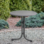 Pietūs ir sodo stalas Relax 60 cm pizarra / antracitas 3 kojų PATIO