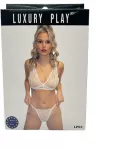 Apatiniai drabužiai-Luxury Play - Lingerie Set Medium Baltas