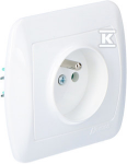 Kontakt Simon AGZ1E/11 GN.SINGLE WITH/U BIA.
