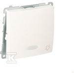 Kontakt Simon AP&Scaron;VIETIMO ŽIEDAS MYGTUKAS Baltas BMD1L.01/11