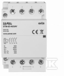 Zamel Modulinis montavimo kontaktorius 63A 4xZ 244V AC/DC tipas: STM-63-40/24V EXT10000300