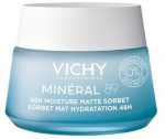 Vichy Min&eacute;ral 89 48H Face Moisture Matte Sorbet drėkinantis veido gelis riebiai ir mi&scaron;riai odai, 50 ml