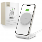 Tech-Protect QI15W-A38 MagSafe belaidis įkroviklis - Baltas