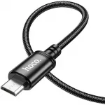 Cable USB A to Micro USB Hoco 2,4A 2 m X89 juodas