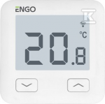 Engo Controls Belaidis temperatūros reguliatorius E10-W, 230 V, baltas