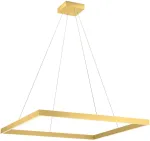 50W LED pakabinamas &scaron;viestuvas FEBE, matinės aukso sp., 3000K, dimeriuojamas, 01-2907
