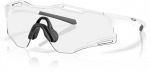 OAKLEY CYBR ZERO Matte Baltas/Clear Photochromic sportiniai akiniai