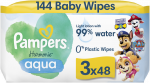 Servetėlės kūdikiams Pampers Harmonie Aqua Baby Paw Patrol, 3 pakuotės, 144 vnt.