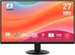 Monitorius MSI PRO MP272L 27" | Matinis | IPS | 1920x1080 | 16:9 | 100 Hz | 1 ms | Juodas