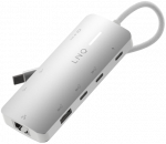 LINQ &ndash; 8in1 8K PRO 140W USB-C kelių prievadų &scaron;akotuvas