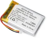Akyga Li-Pol baterija 1900mAh 1S 3.7V - 3 kontaktų JST jungtis - 50x34x9.5mm