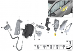 Genuine BMW I I8 I12 I15 kupė kabrioletas kairysis įdubęs laikiklis 51217333011