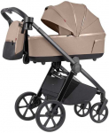 Universalus vežimėlio komplektas Carrello Omega Plus 2in1 Asteroid rusvai gelsvas 6540/1