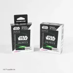 Gamegenic: &bdquo;Star Wars Unlimited&ldquo; kortų žaidimas &ndash; auk&scaron;čiausios kokybės pie&scaron;inių įmautės &ndash; žalia kortų nugara