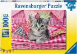Dėlionė puzzle ravensburger 100 pcs cute kitten